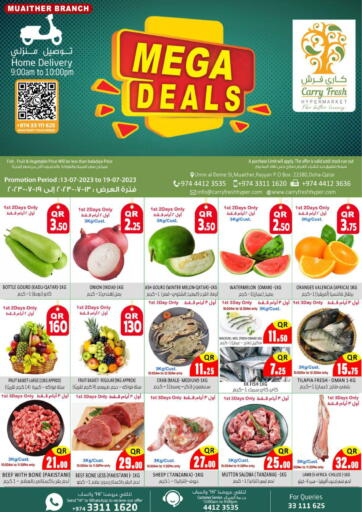 Qatar - Al-Shahaniya Carry Fresh Hypermarket offers in D4D Online. Mega Deals. . Till 19th July