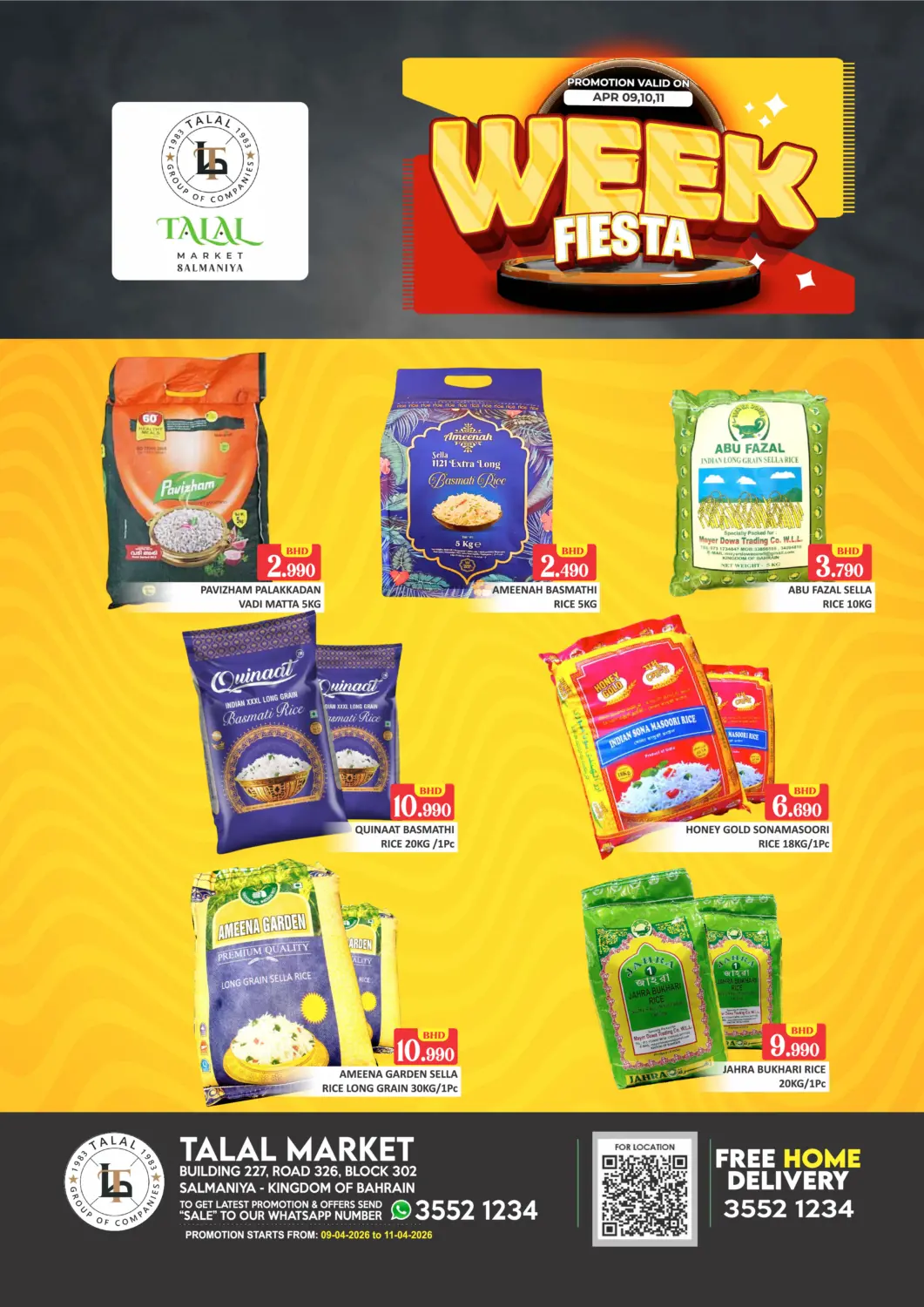 Bahrain Talal Markets offers in D4D Online. Week Fiesta @ Salmaniya. . Till 11th April