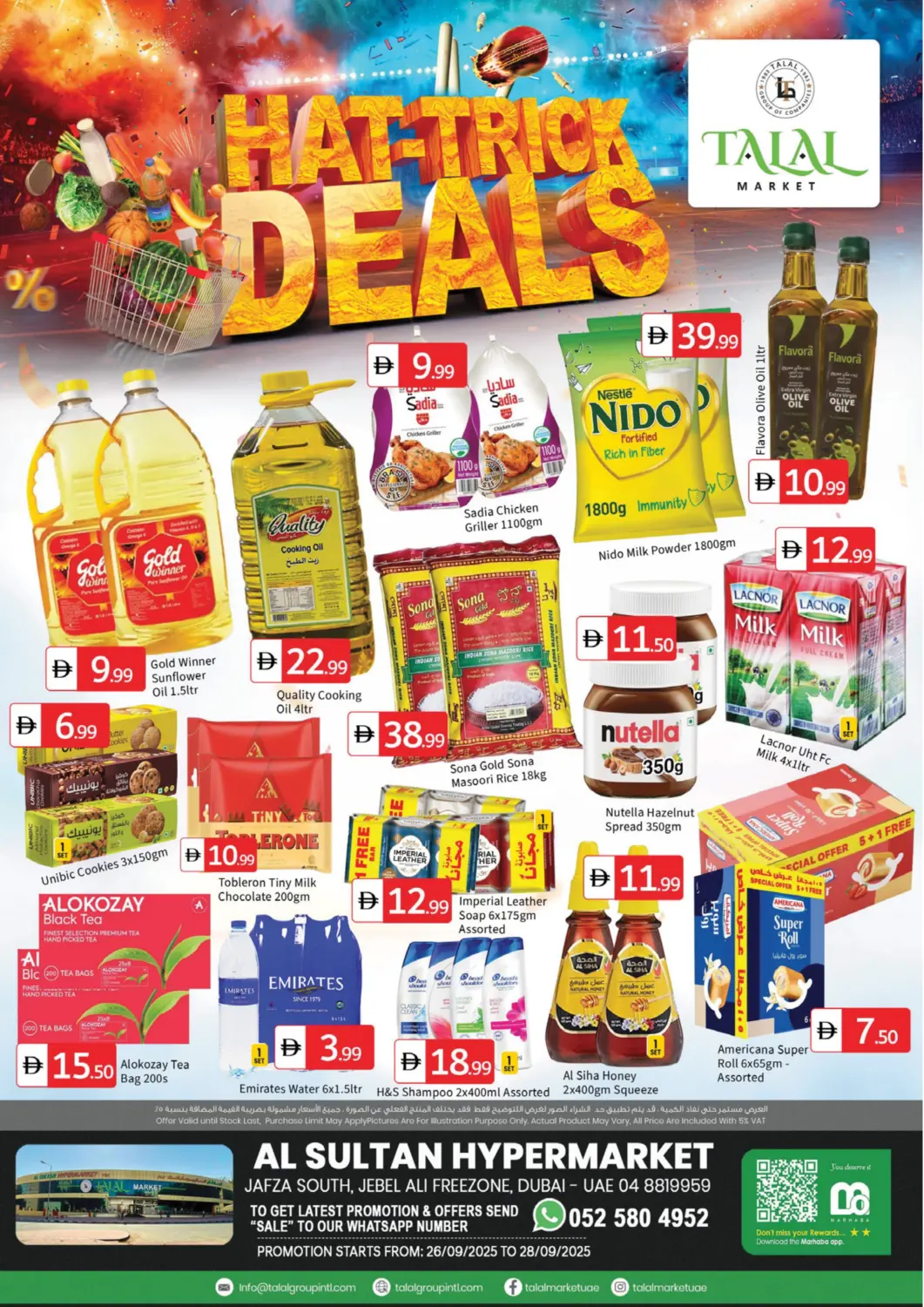 UAE - Dubai TALAL MARKET offers in D4D Online. Jebel Ali Freezone, Dubai. . Till 28th September