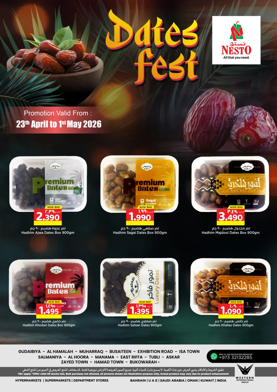 Bahrain NESTO  offers in D4D Online. Dates Fest. . Till 1st May