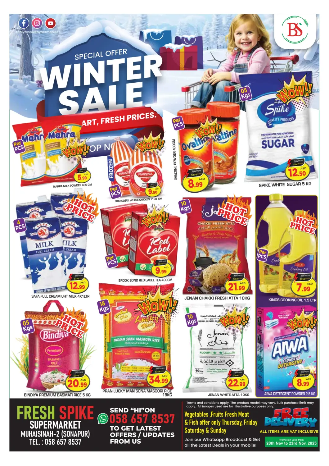 UAE - Dubai Fresh Spike Supermarket offers in D4D Online. Muhaisnah 2, (Sonapur). . Till 23rd November