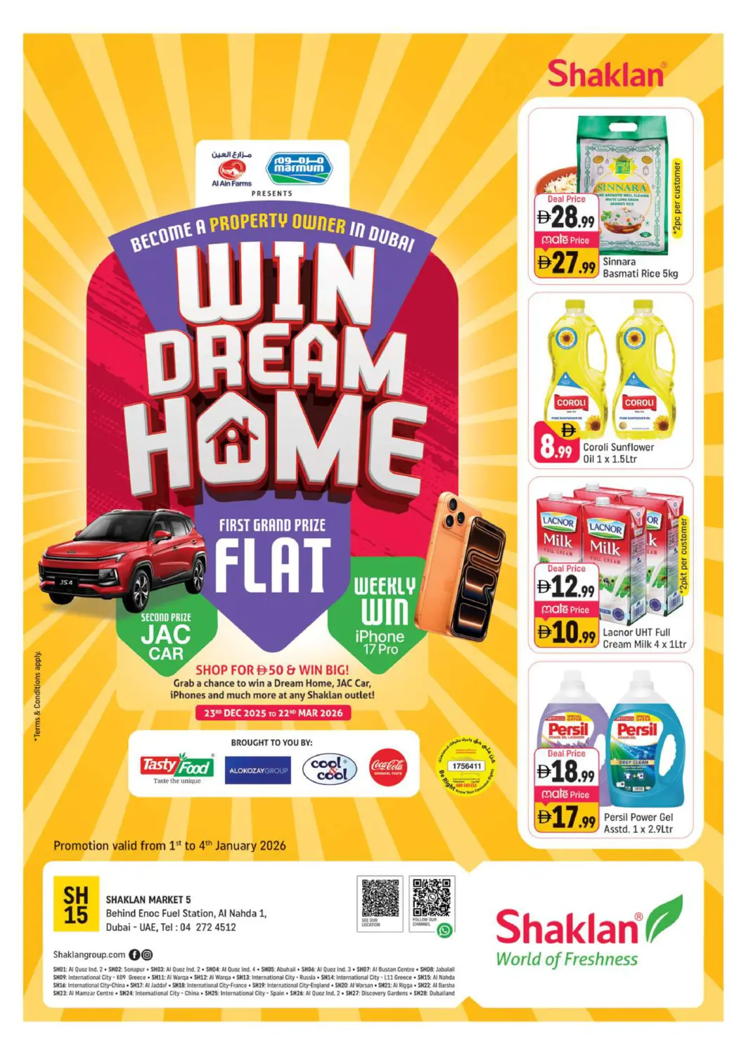 UAE - Dubai Shaklan  offers in D4D Online. Al Nahda 1-Dubai. . Till 4th January