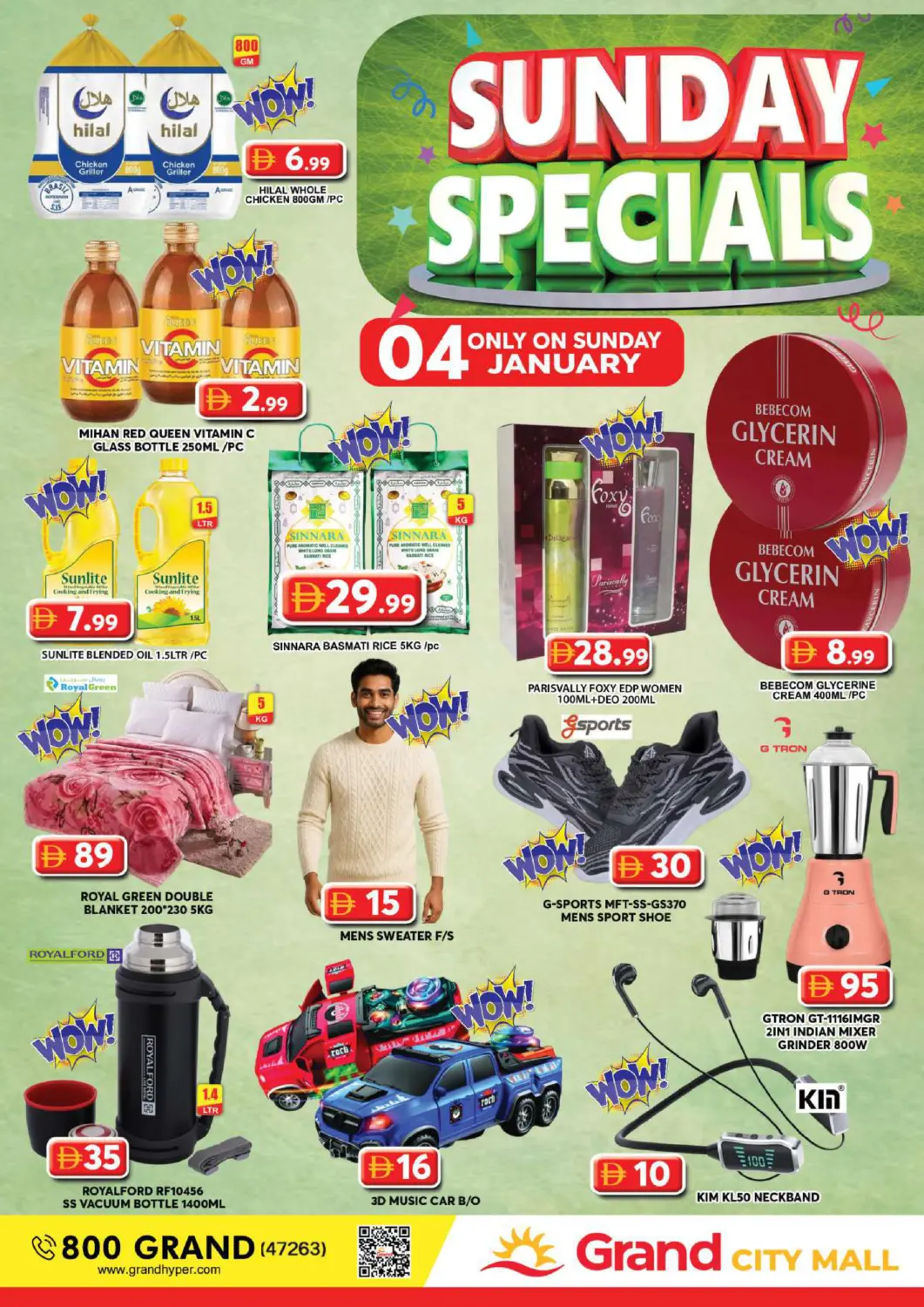 UAE - Dubai Grand Hyper Market offers in D4D Online. Grand City Mall, Dubai. . Only on 4th January