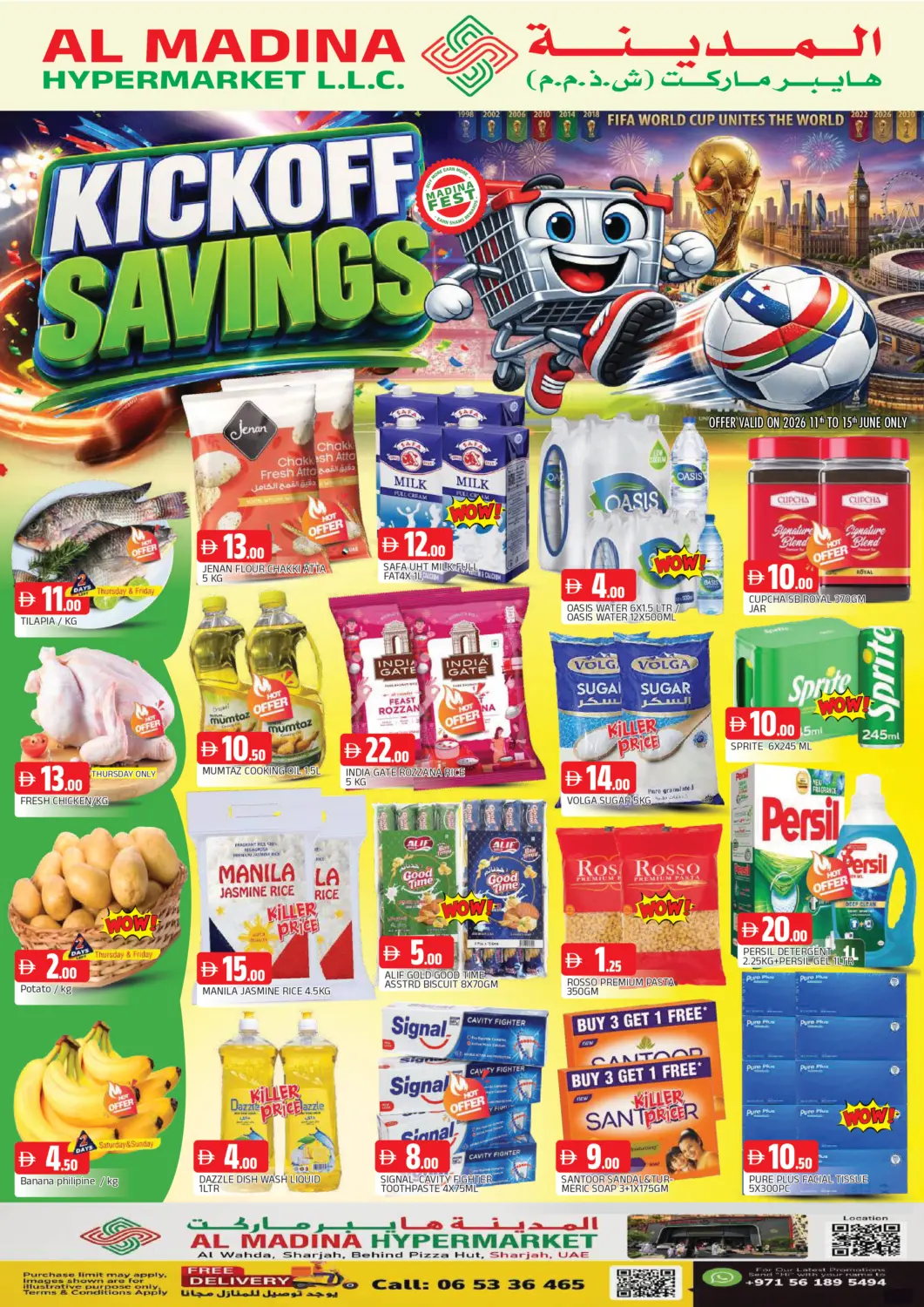 UAE - Sharjah / Ajman AL MADINA offers in D4D Online. Al Wahda, Sharjah. . Till 15th June