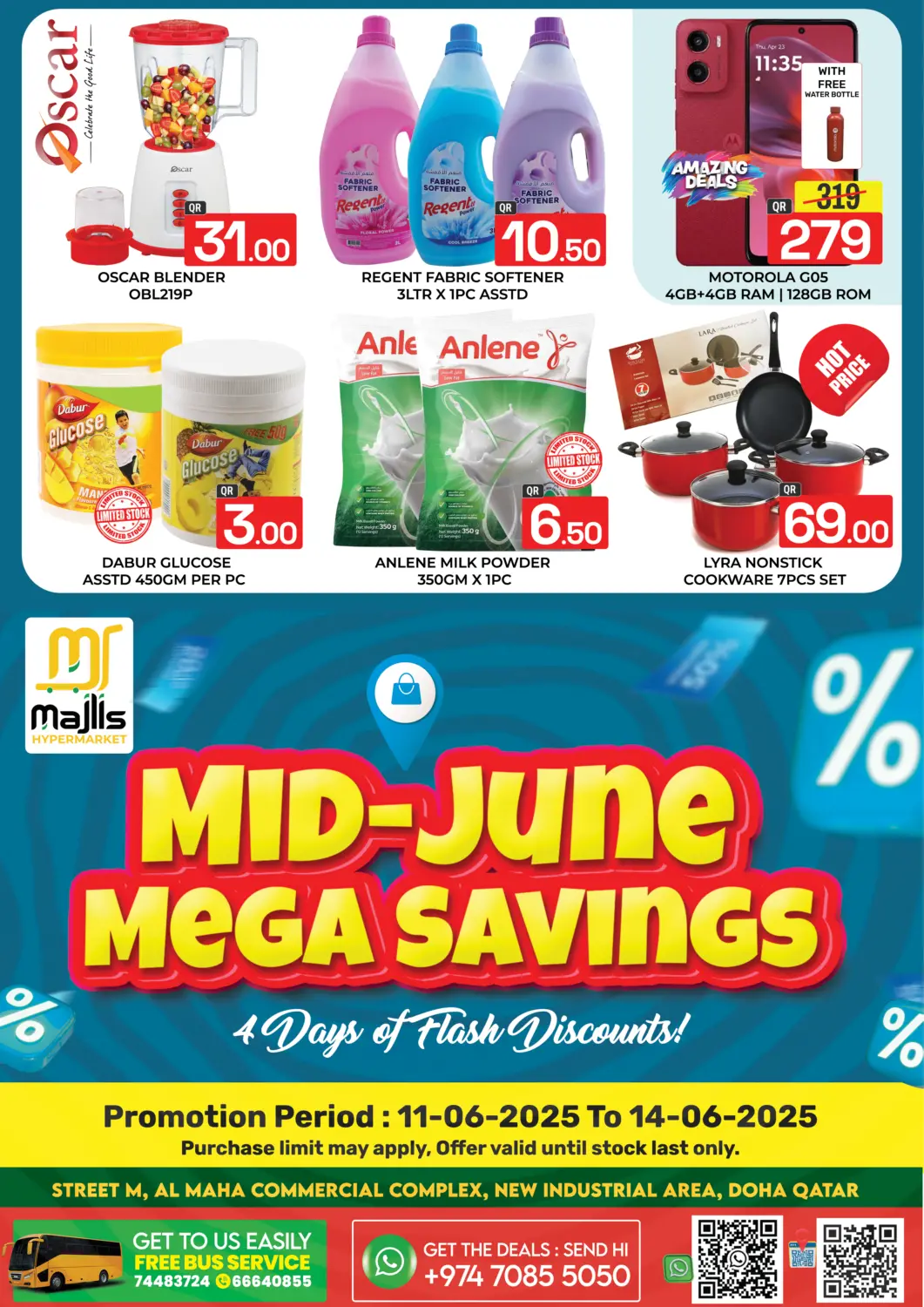 Qatar - Al Rayyan Majlis Hypermarket offers in D4D Online. Mid -June Mega Savings. . Till 14th june