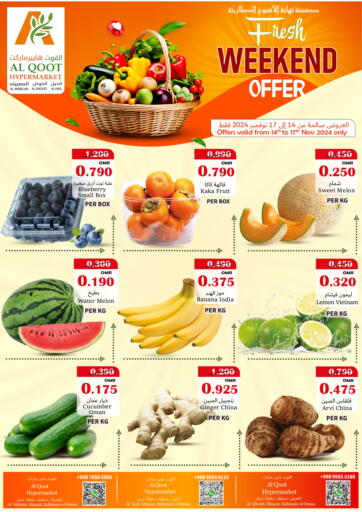 Oman - Muscat Al Qoot Hypermarket offers in D4D Online. Fresh Weekend Offer. . Till 17th November