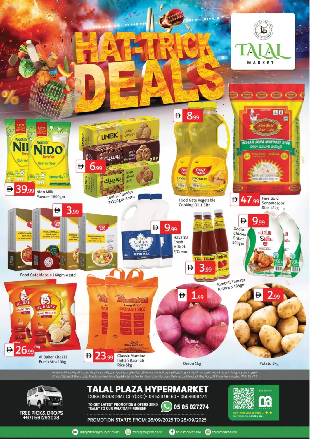 UAE - Dubai TALAL MARKET offers in D4D Online. Dic, Dubai. . Till 28th September
