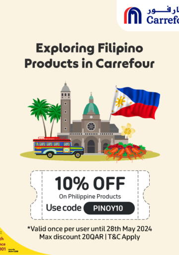Qatar - Al Wakra Carrefour offers in D4D Online. Exploring Filipino Products in Carrefour. . Till 28th May