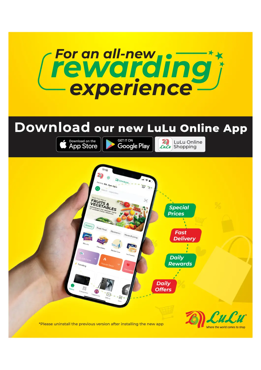 Bahrain LuLu Hypermarket offers in D4D Online. Download our new LuLu Online App. . Download Now