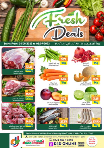 Qatar - Al Wakra Dana Hypermarket offers in D4D Online. Fresh Deals. . Till 5th September