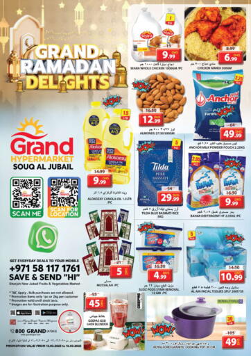 UAE - Sharjah / Ajman Grand Hyper Market offers in D4D Online. Souq Al Jubail ,Sharjah. . Till 16th March
