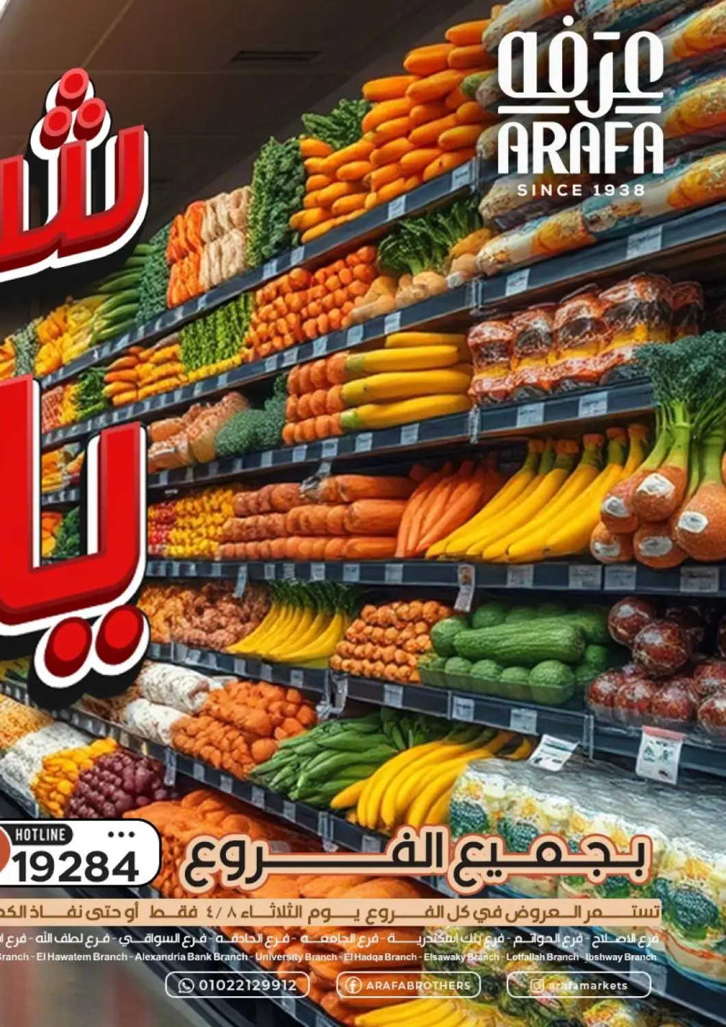 Egypt - Cairo Arafa Market offers in D4D Online. Special Offer. . Only On 8th April