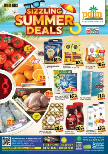 Palm Hypermarket Muhaisina LLC - Sizzling Summer Deals in UAE Offers - United Arab Emirates Sizzling Summer Deals