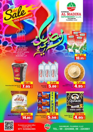 UAE - Fujairah Al Madina Supermarket LLC offers in D4D Online. Hot Sale This Weekend. . Till 24th April