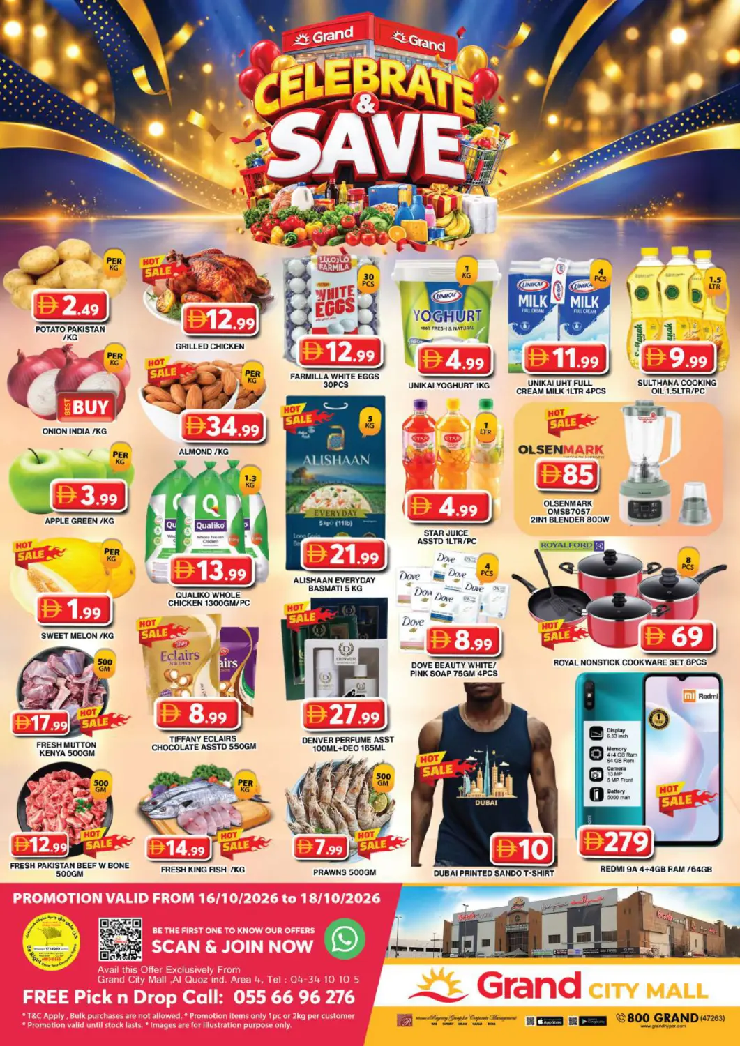 Bahrain Grand Hyper Market offers in D4D Online. Grand City Mall, Dubai. . Till 18th October