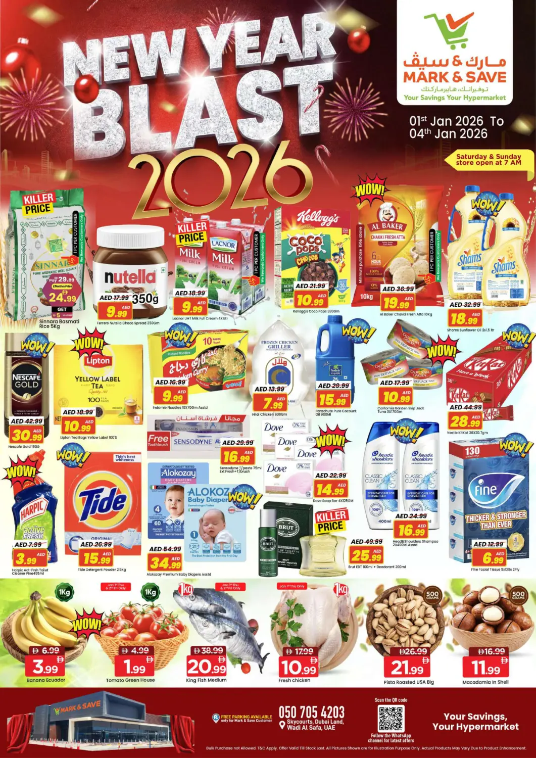 UAE - Dubai Mark & Save offers in D4D Online. Skycourts ,Wadi Al Safa 5. . Till 4th January