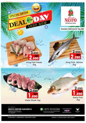 Bahrain NESTO  offers in D4D Online. Deal of the Day. . Only 24th May 2023