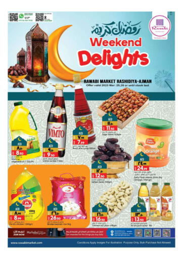 UAE - Sharjah / Ajman Rawabi Market Ajman offers in D4D Online. Rashidiya, Ajman - Weekend Delights. . Till 26th March