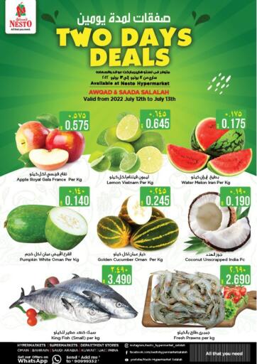 Oman - Salalah Nesto Hyper Market   offers in D4D Online. Two Days Deals. . Till 13th July