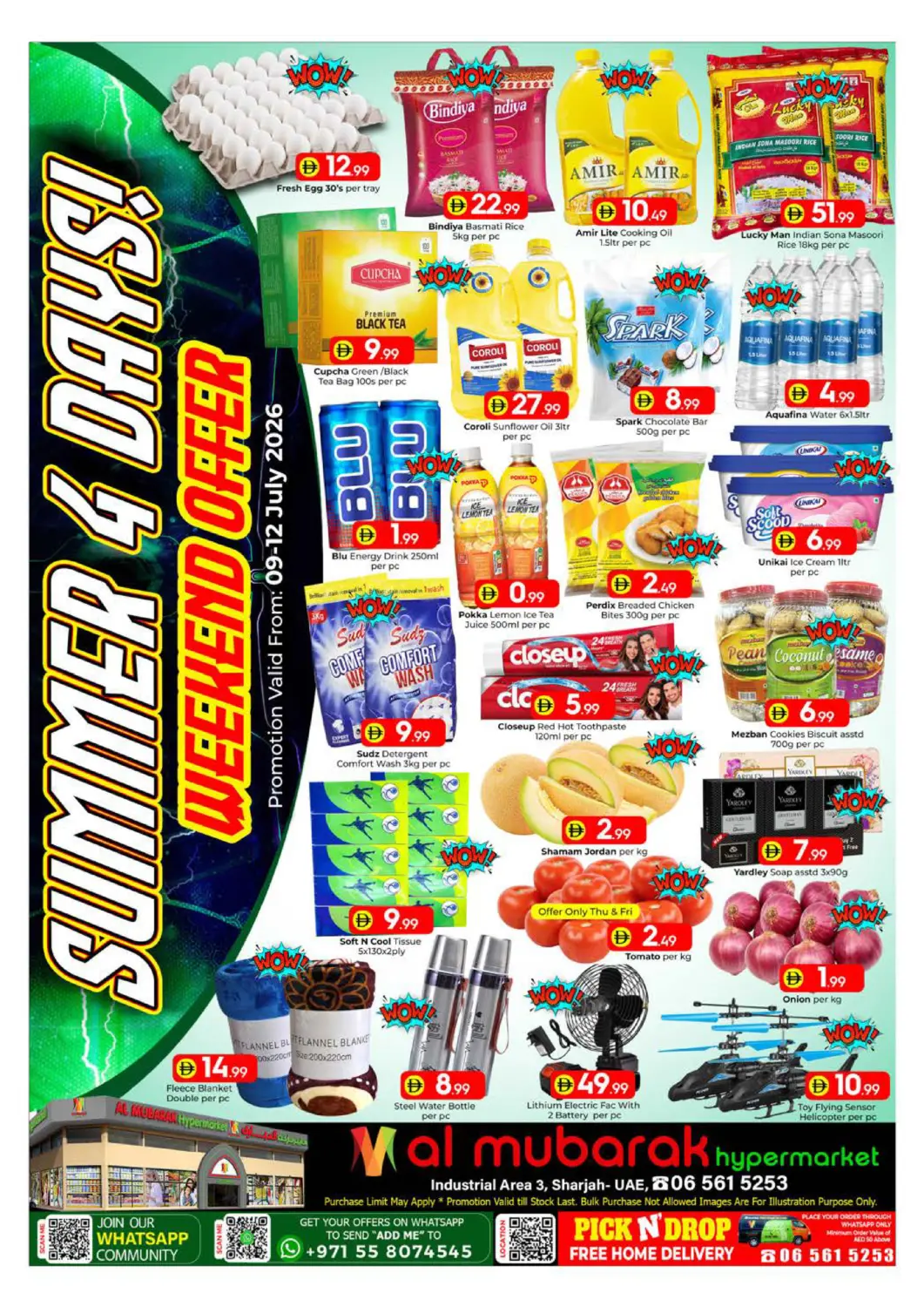 UAE - Sharjah / Ajman Mubarak Hypermarket Sharjah offers in D4D Online. Summer 4 Days!. . Till 12th July
