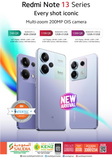 Qatar - Doha Kenz Doha Hypermarket offers in D4D Online. NOW AVAILABLE..REDMI NOTE 13 SERIES. . Till 24th January