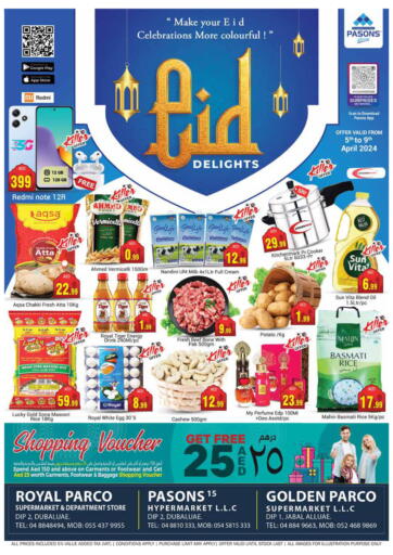 UAE - Dubai PASONS GROUP offers in D4D Online. Supermarket and Department store ,DIP-  2. . Till 9th April