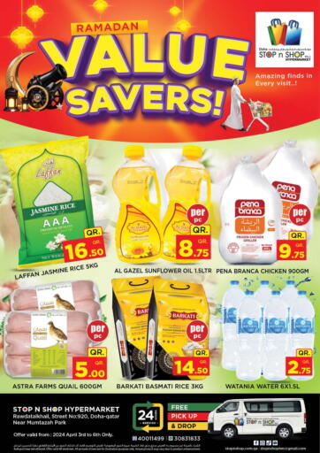 Qatar - Al Rayyan Doha Stop n Shop Hypermarket offers in D4D Online. Ramadan Value Savers. . Till 6th April