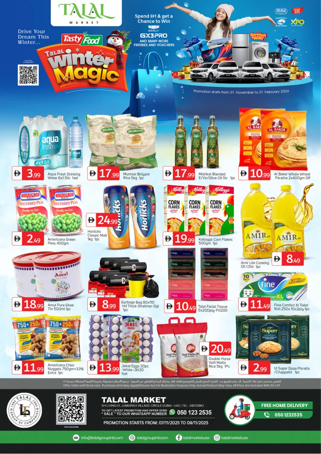 UAE - Dubai TALAL MARKET offers in D4D Online. Jumeirah Village Circle. . Till 9th November