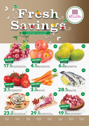 Qatar - Doha Rawabi Hypermarkets offers in D4D Online. Fresh Savings. . Till 25th May