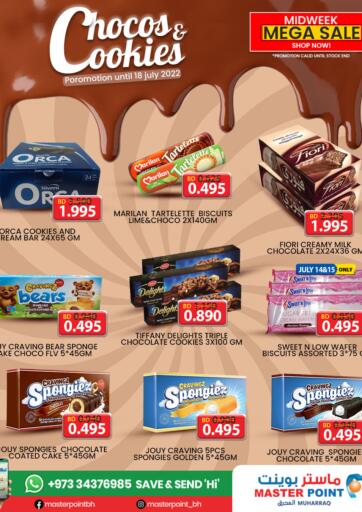 Bahrain Master Point  offers in D4D Online. Chocos & Cookies. . Till 18th July