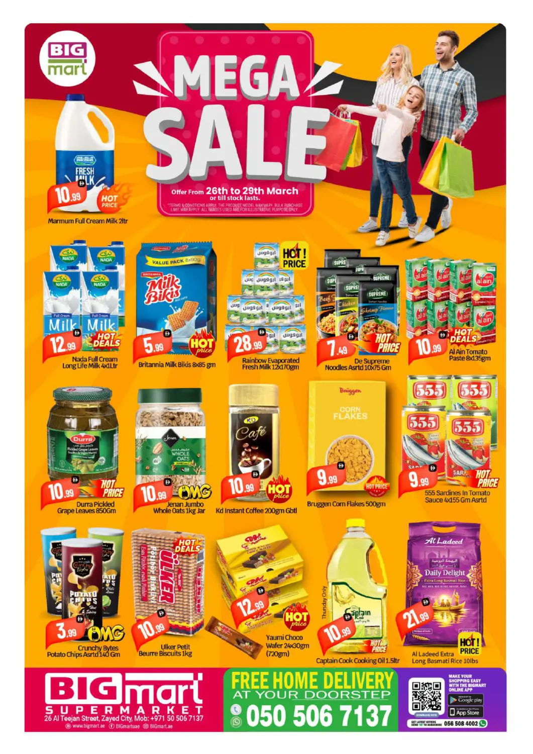عروض بيج مارت الإمارات العربية المتحدة , الامارات - أبو ظبي في دي٤دي أونلاين. شارع التيجان، مدينة زايد. . حتى ٢٩ مارس