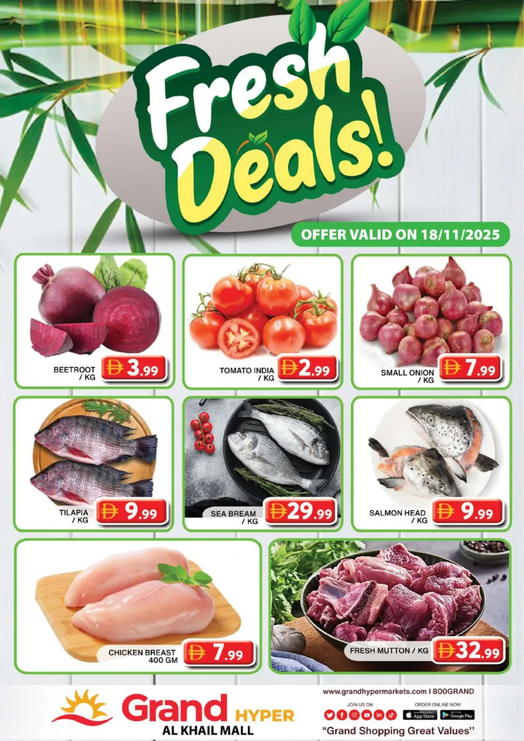 UAE - Dubai Grand Hyper Market offers in D4D Online. Al Khail Mall - Dubai. . Only On 18th November