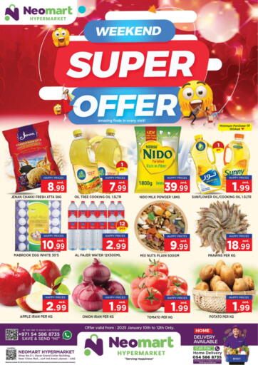 UAE - Sharjah / Ajman Neomart Hypermarket offers in D4D Online. Weekend Super Offer. . Till 12th January