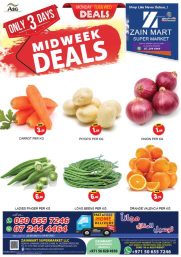 UAE - Ras al Khaimah Zain Mart Supermarket offers in D4D Online. Midweek Deals @ Al Jazeera. . Till 25th May