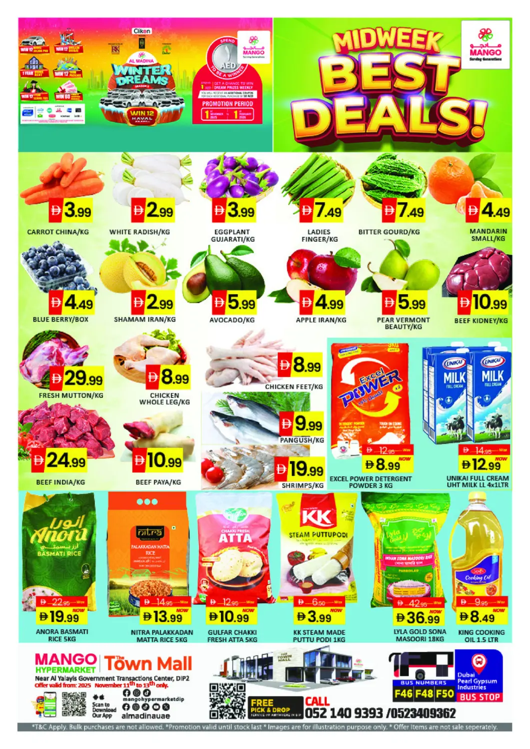 UAE - Dubai Mango Hypermarket LLC offers in D4D Online. Town Mall - Dip 2. . Till 13th November