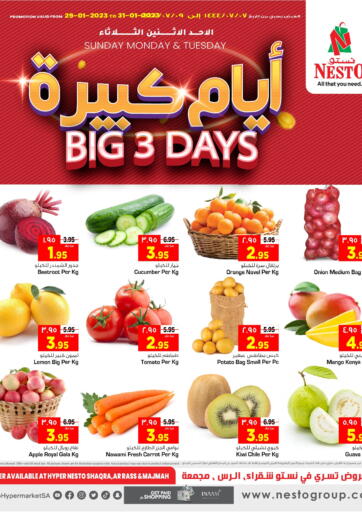 KSA, Saudi Arabia, Saudi - Buraidah Nesto offers in D4D Online. Big 3 Days. . Till 31st January