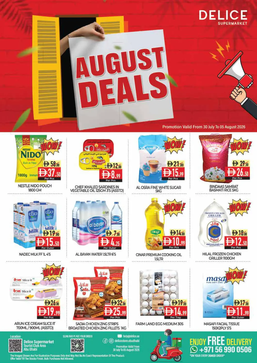 UAE - Abu Dhabi Delice Supermarket offers in D4D Online. TCA- Abu Dhabi. . Till 5th August
