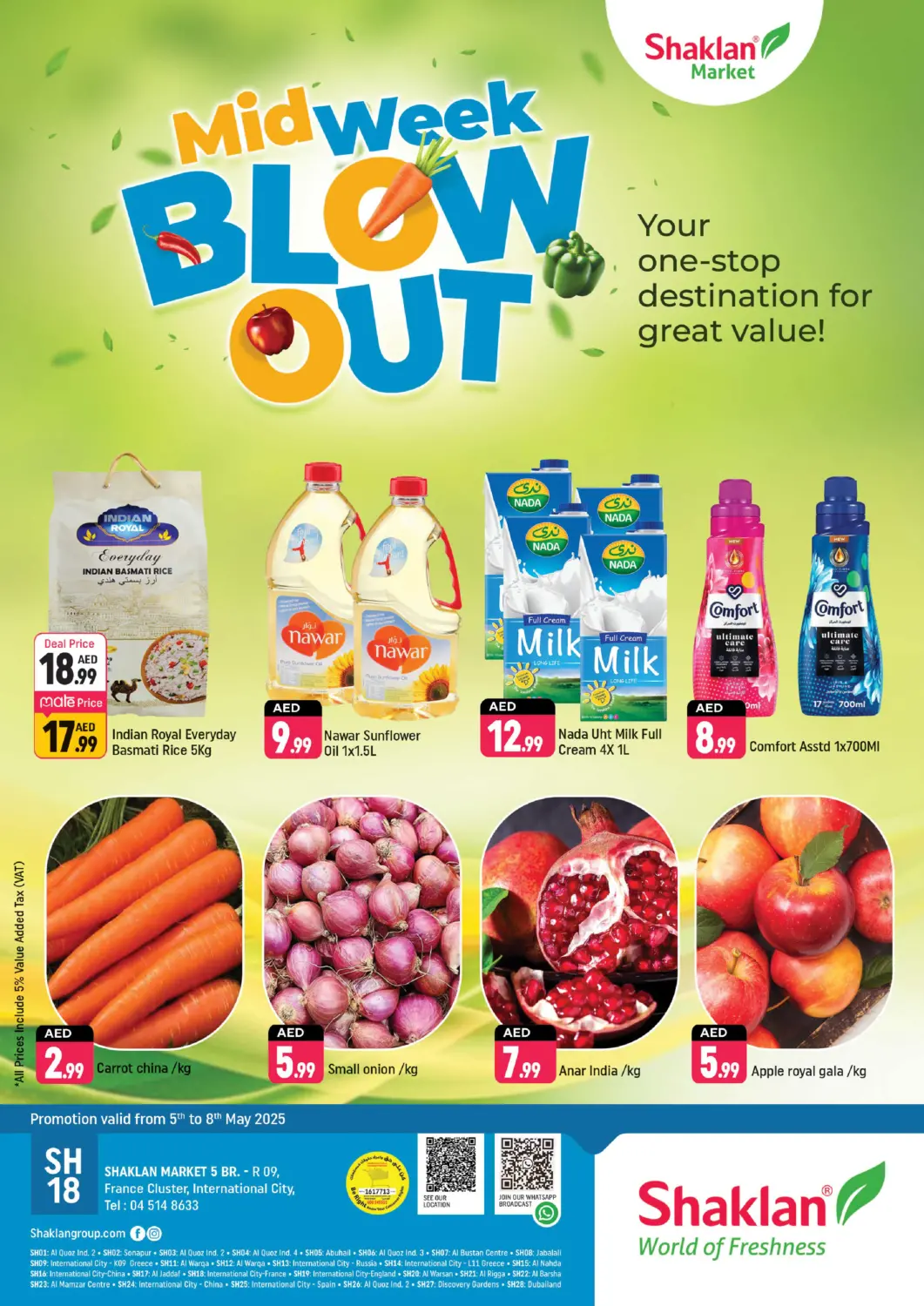 UAE - Dubai Shaklan  offers in D4D Online. R-09, France Cluster, IC, Dubai. . Till 8th May