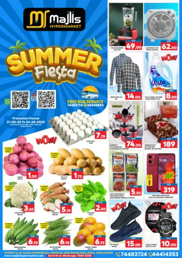 Majlis Hypermarket - Summer Fiesta in Qatar Offers - Qatar Summer Fiesta