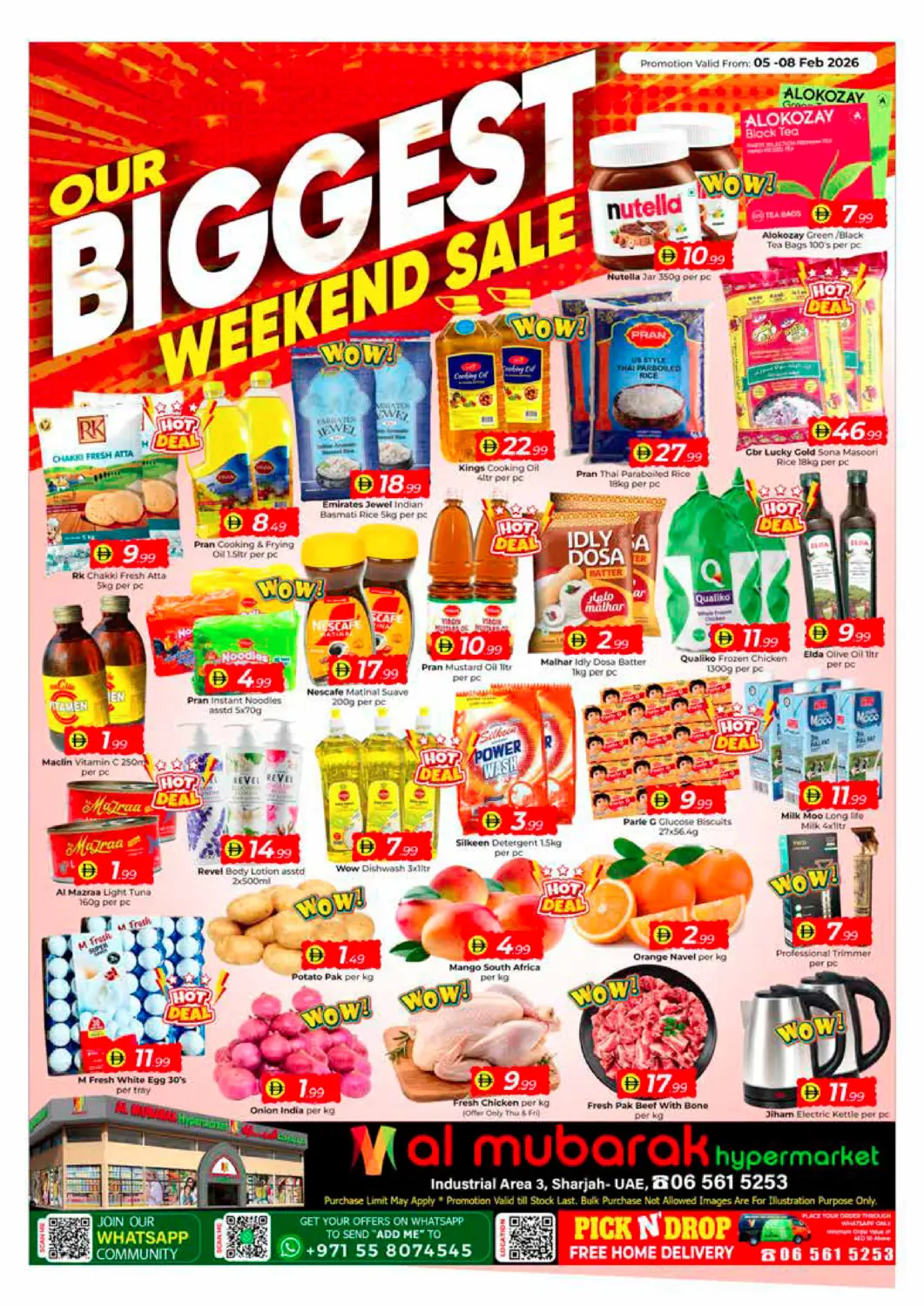 UAE - Sharjah / Ajman Mubarak Hypermarket Sharjah offers in D4D Online. Biggest Weekend Sale. . Till 8th February
