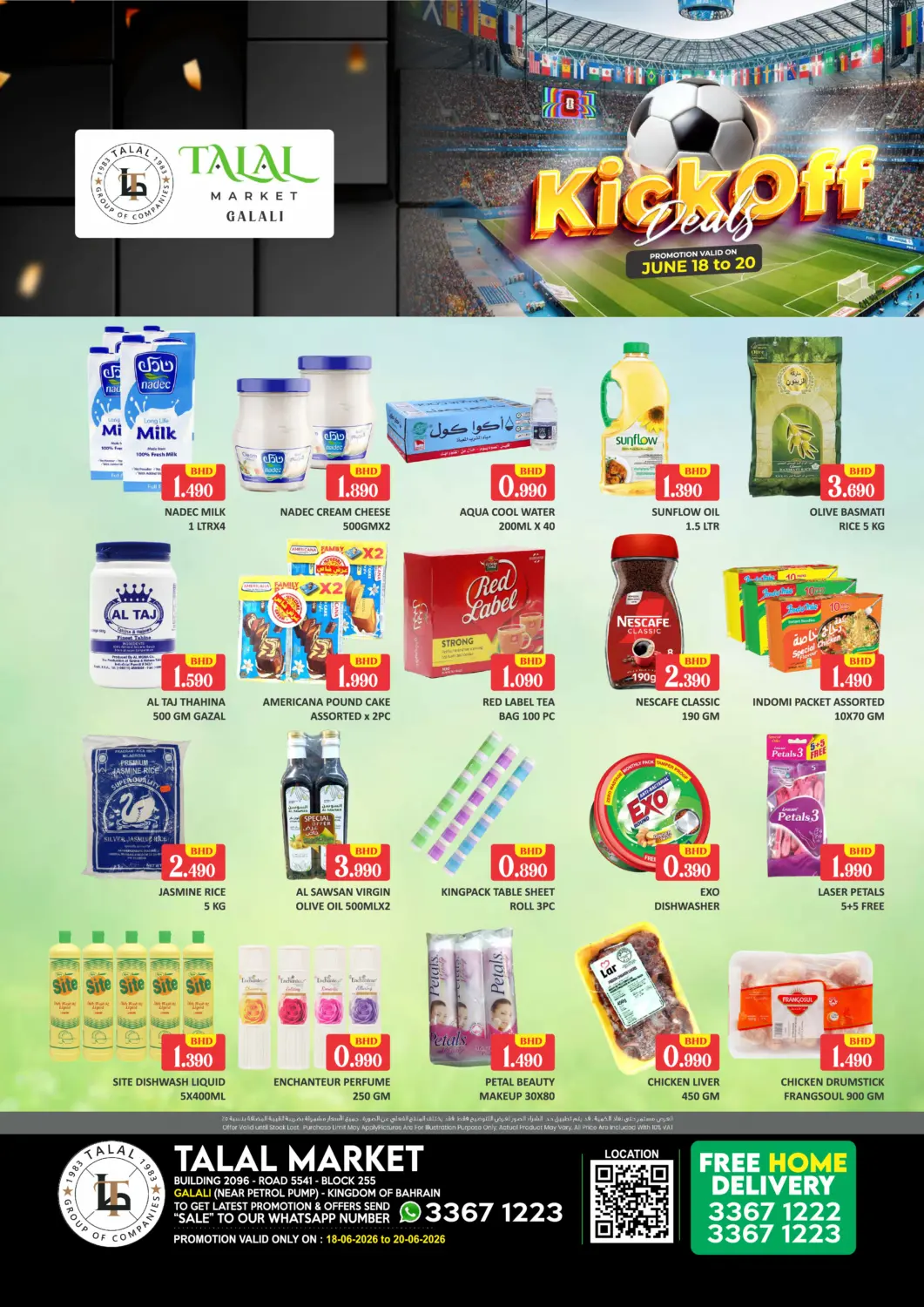 Bahrain Talal Markets offers in D4D Online. Kick-Off Deals @Galali. . Till 20th June