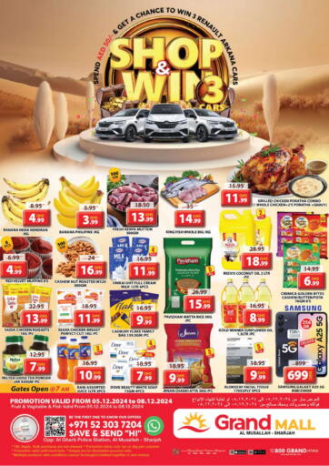 UAE - Dubai Grand Hyper Market offers in D4D Online. Al Musallah - Sharjah. . Till 8th December