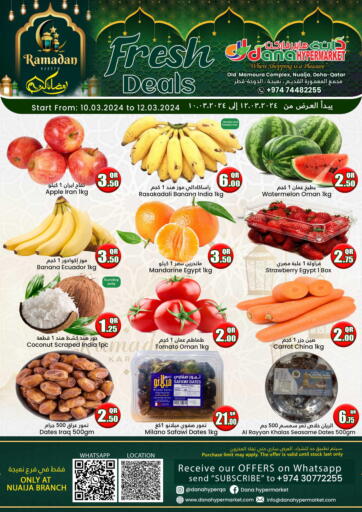 Qatar - Al-Shahaniya Dana Hypermarket offers in D4D Online. Fresh Deals @Nuaija. . Till 12th March