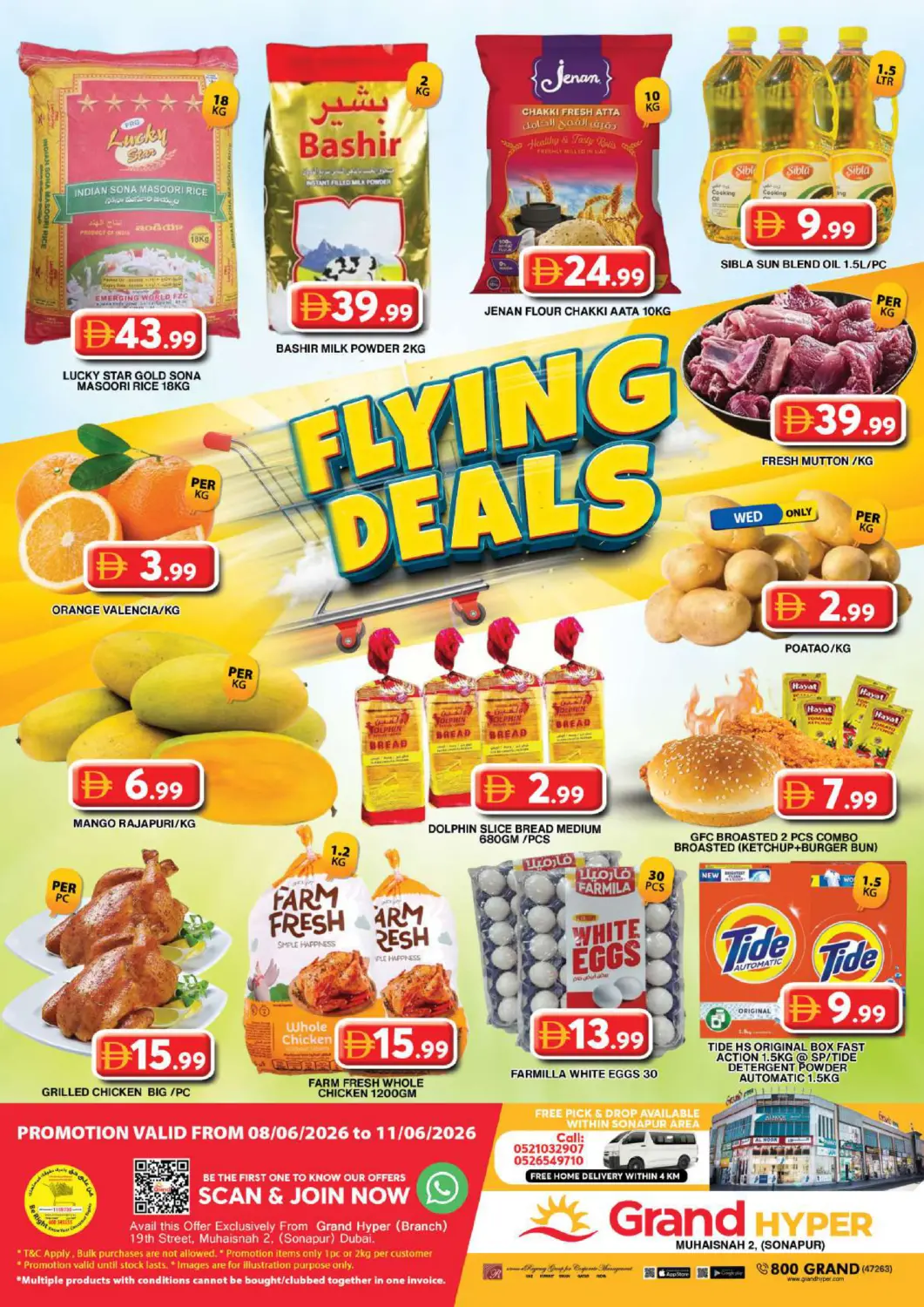 UAE - Dubai Grand Hyper Market offers in D4D Online. Muhaisnah,Sonapur-Dubai. . Till 11th June