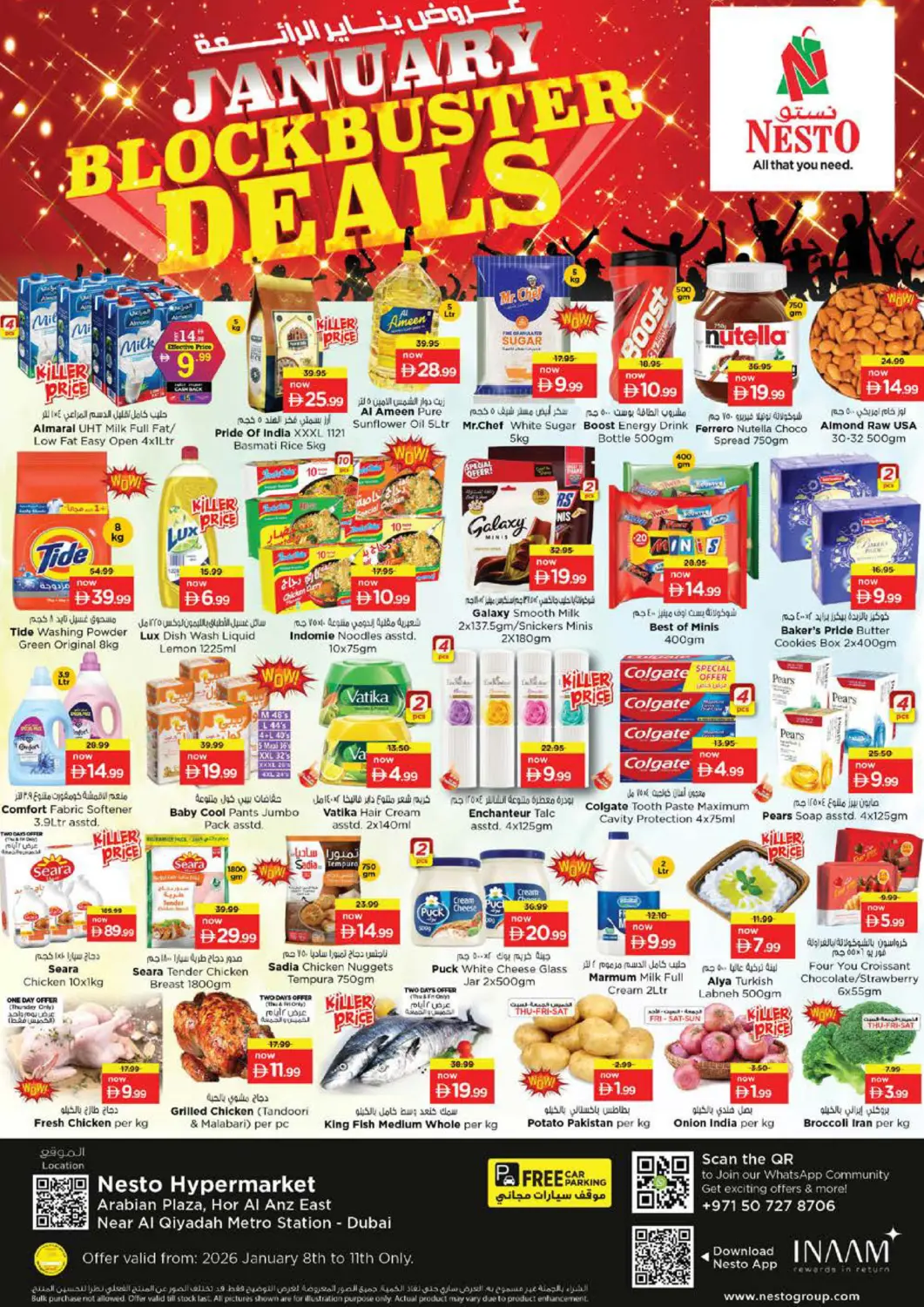 UAE - Dubai Nesto Hypermarket offers in D4D Online. Hor Al Anz - Dubai. . Till 11th January