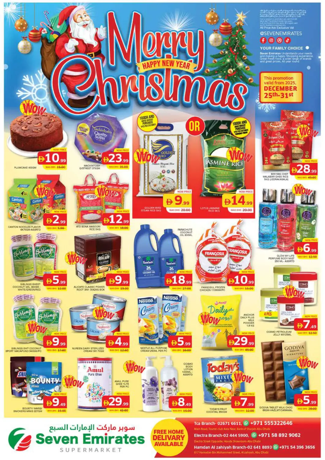 UAE - Abu Dhabi Seven Emirates Supermarket offers in D4D Online. TCA | Electra | Hamdan Al Zahiyah. . Till 31st December