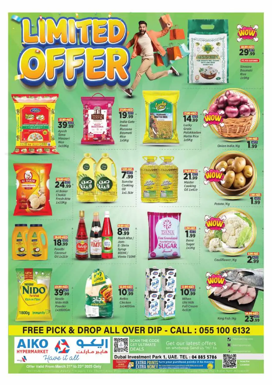 UAE - Dubai AIKO Mall and AIKO Hypermarket offers in D4D Online. Limited Offer. . Till 23rd March