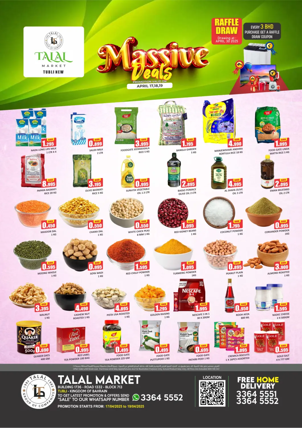 Bahrain Talal Markets offers in D4D Online. Massive Deals @ Tubli. . Till 19th April