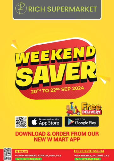 UAE - Dubai Rich Supermarket offers in D4D Online. Weekend Saver. . Till 22nd September