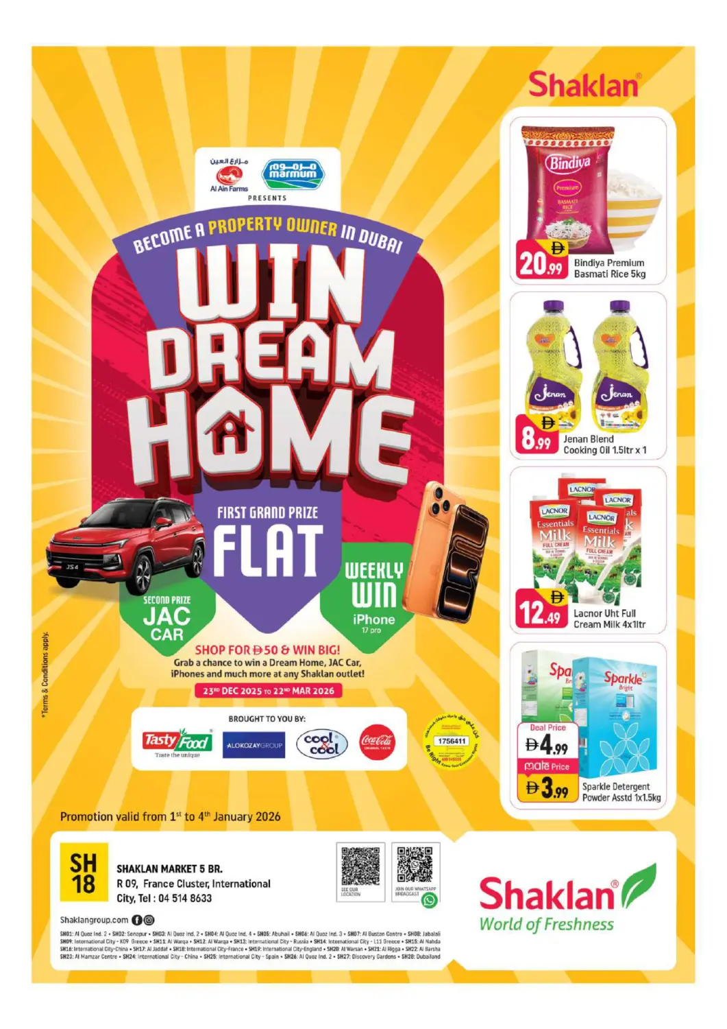 UAE - Dubai Shaklan  offers in D4D Online. R-09 France Cluster, IC, Dubai. . Till 4th January